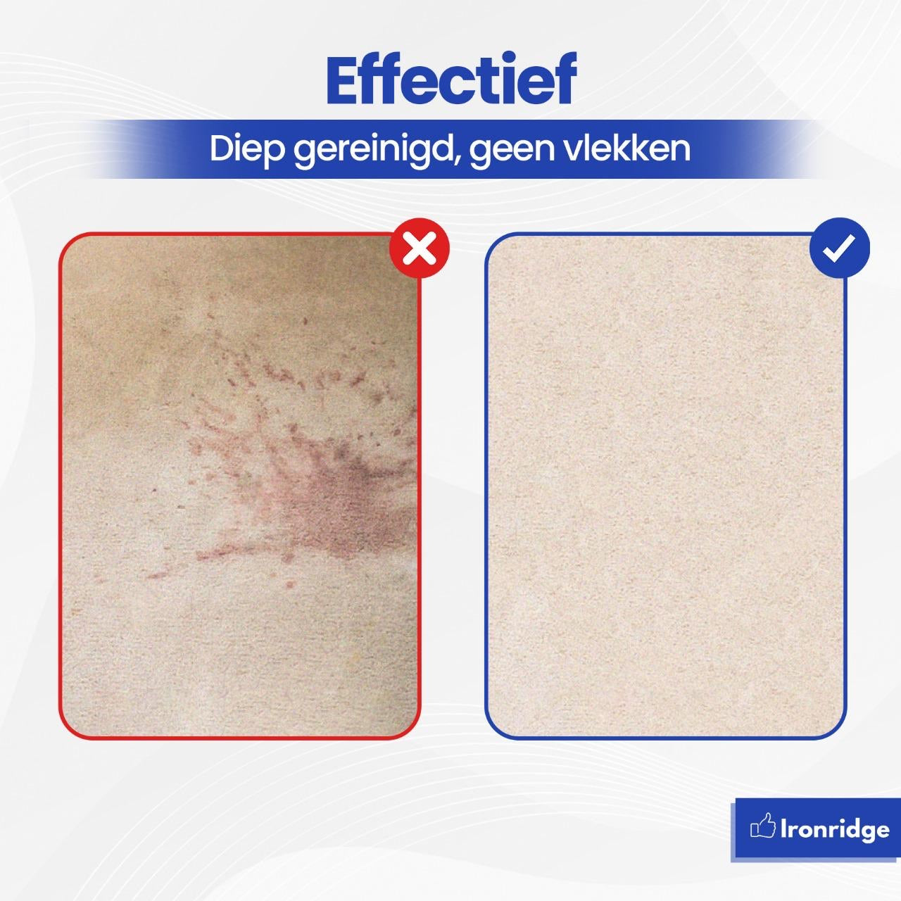 Ironridge® Tapijt- en Bekledingreiniger Premium – Krachtige Reiniging – Met Meerdere Opzetstukken – Voor Vlekken & Diepe Reiniging – Geschikt voor Banken, Tapijten & Autostoelen – Voor een Fris & Schoon Resultaat – Compact & Gebruiksvriendelijk Design