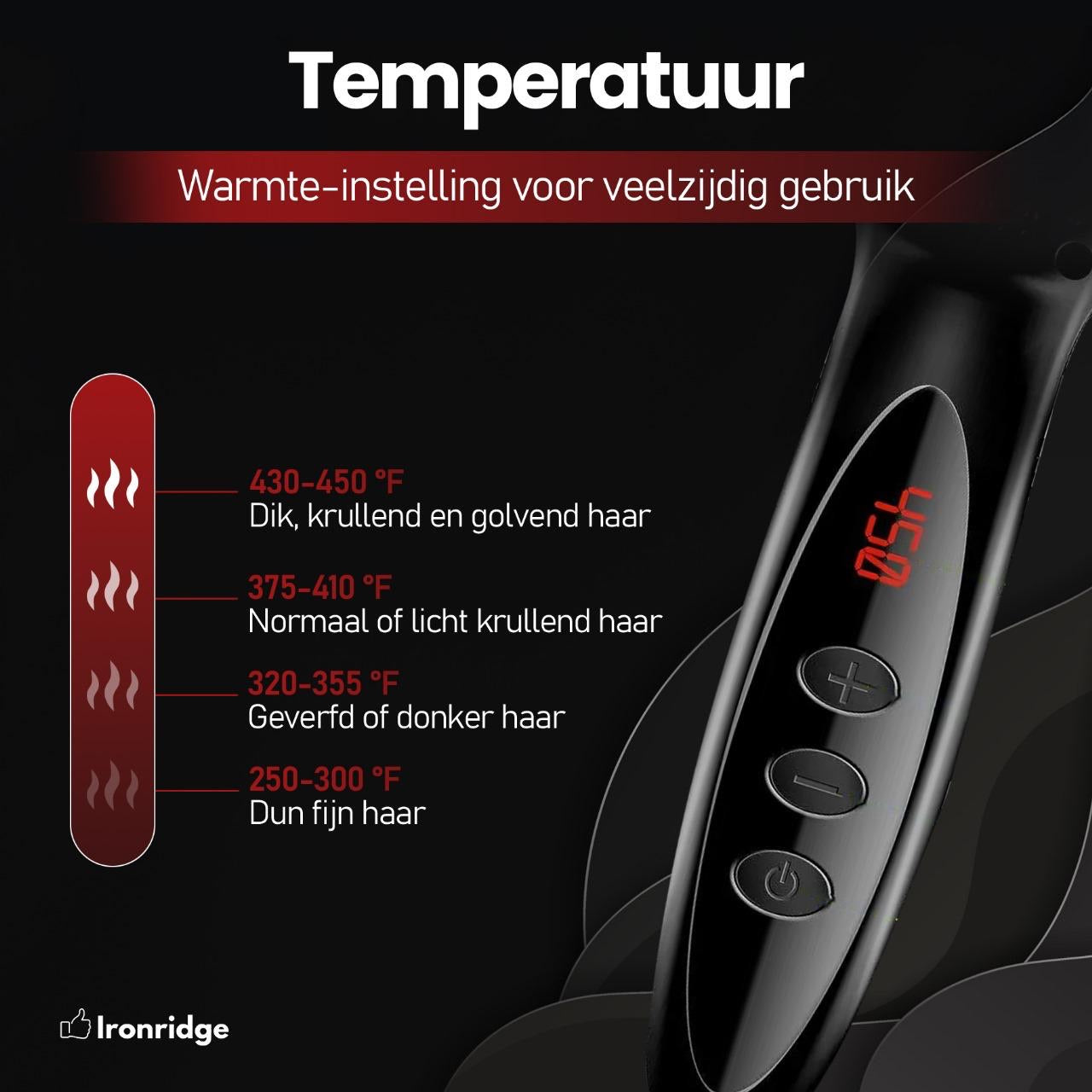 Ironridge® Professionele Haarborstel Premium – Ergonomisch – Antiklit – Voor Nat & Droog Haar – Geschikt voor Alle Haartypes – Voor Glad, Glanzend & Verzorgd Haar – Comfortabel & Duurzaam Design