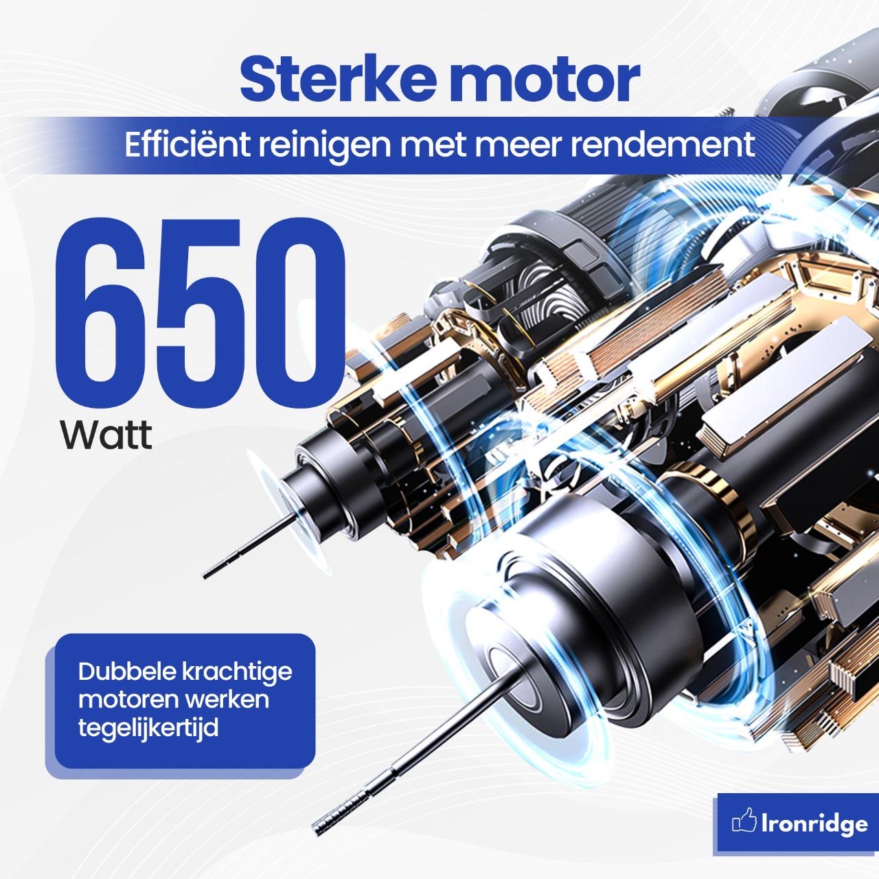 Ironridge® Tapijt- en Bekledingreiniger Premium – Krachtige Reiniging – Met Meerdere Opzetstukken – Voor Vlekken & Diepe Reiniging – Geschikt voor Banken, Tapijten & Autostoelen – Voor een Fris & Schoon Resultaat – Compact & Gebruiksvriendelijk Design