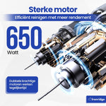 Ironridge® Tapijt- en Bekledingreiniger Premium – Krachtige Reiniging – Met Meerdere Opzetstukken – Voor Vlekken & Diepe Reiniging – Geschikt voor Banken, Tapijten & Autostoelen – Voor een Fris & Schoon Resultaat – Compact & Gebruiksvriendelijk Design
