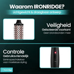 Ironridge® Thermal Brush Deluxe – Verwarmend – Met Meerdere Warmtestanden – Voor Styling & Volume – Geschikt voor Verschillende Haartypes – Voor Glad, Vol & Glanzend Haar – Gebruiksvriendelijk & Comfortabel Design**