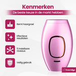 Ironridge® Laser Ontharingsapparaat Deluxe – Pijnarm – Met IPL-Technologie – 5 Intensiteitsniveaus – Voor Gezicht & Lichaam – Voor Langdurig Gladde Huid – Duurzaam Verzorgingsapparaat