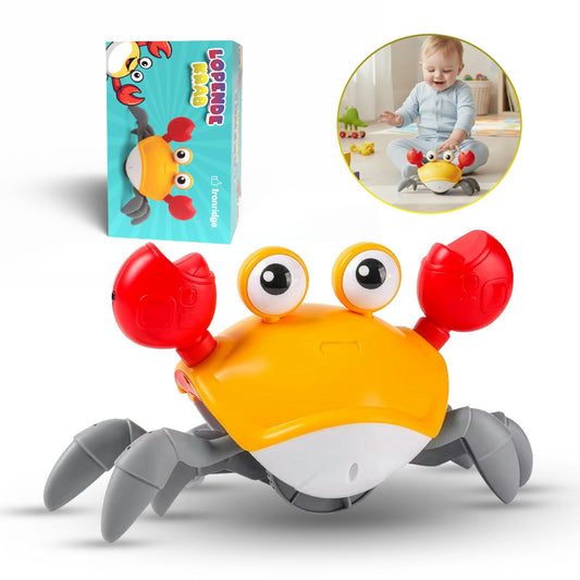 Ironridge® Lopende Krab – Interactief Babyspeelgoed – Bewegend Speelgoed – Stimuleert Kruipen & Motoriek – Educatief – BPA-vrij – Voor Baby’s & Peuters