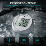 Ironridge Thermostaat Pro – Digitale Thermometer met Tijdweergave, Celsius/Fahrenheit en Waterbestendig Design