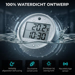 Ironridge Thermostaat Pro – Digitale Thermometer met Tijdweergave, Celsius/Fahrenheit en Waterbestendig Design