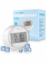 Ironridge Thermostaat Pro – Digitale Thermometer met Tijdweergave, Celsius/Fahrenheit en Waterbestendig Design